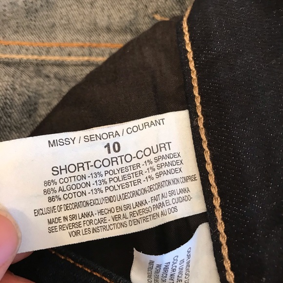 Gloria Vanderbilt Denim Blue Jeans Womens Size 10 Short Amanda Dark Wash - Picture 10 of 10